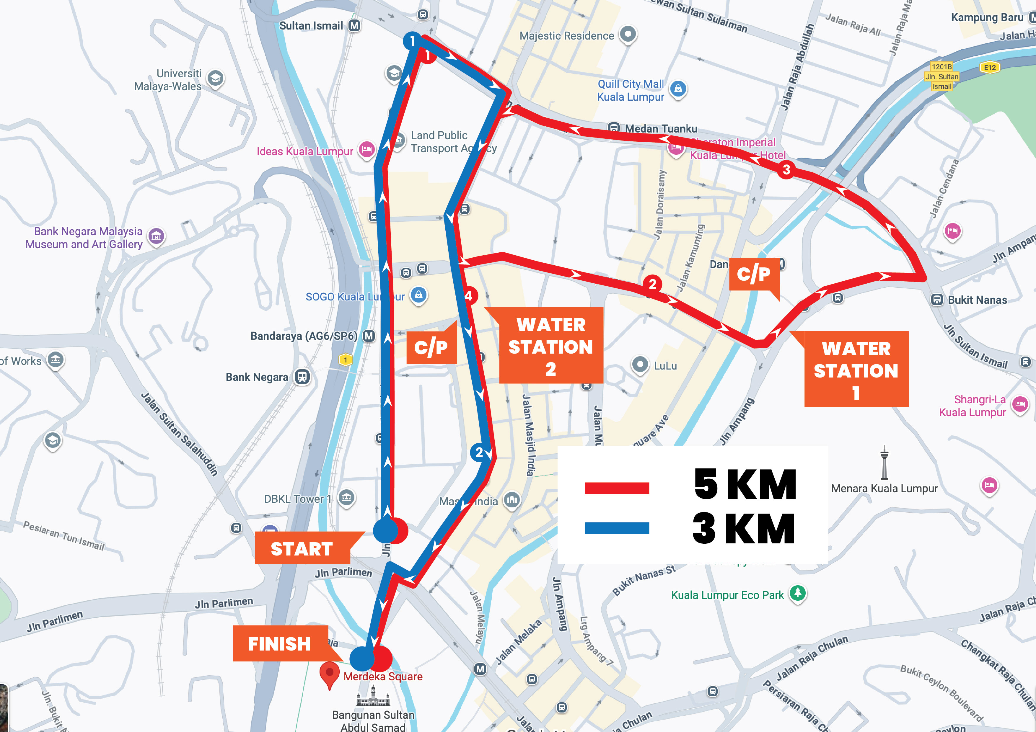 Laluan 3KM & 5KM